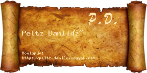 Peltz Daniló névjegykártya